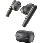 POLY Voyager Free 60+ UC M Carbon Black Earbuds + BT700 USB-A-adapter + oplaadcase met touchscreen