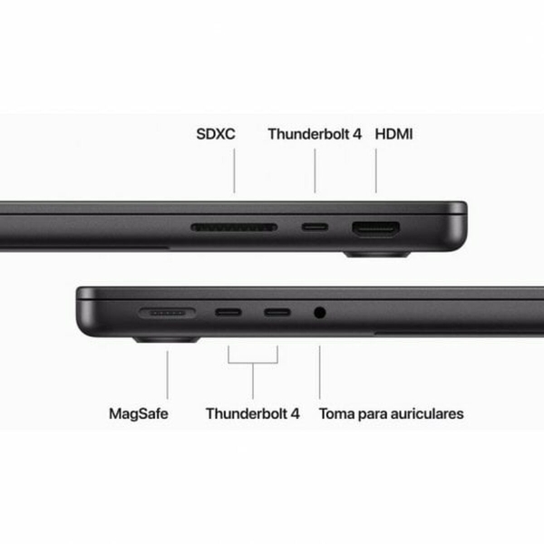 Apple MacBook Pro M3 16GB RAM 512 GB SSD (2023) Space Black 14,2" - Afbeelding 4