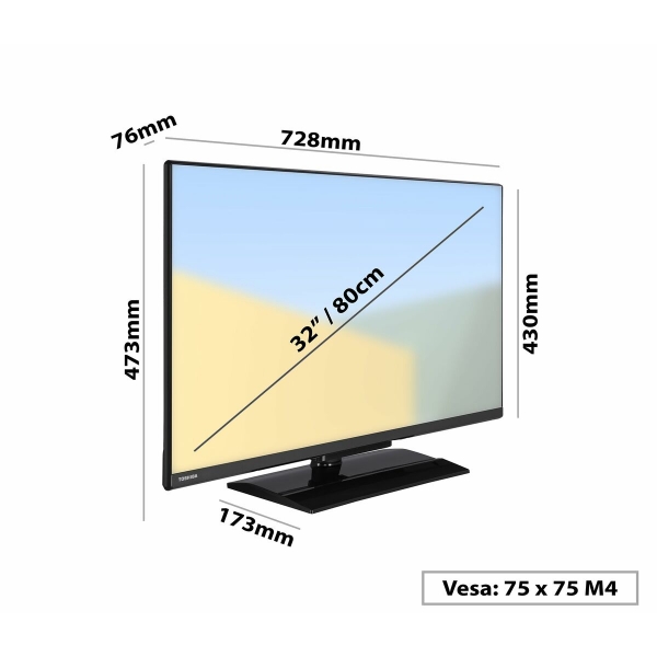Toshiba HD Smart TV 32WV3463DG (2024) 32″ - Afbeelding 4