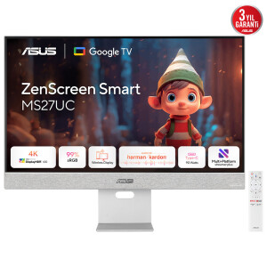 ASUS ZenScreen Smart Monitor MS27UC computer monitor 68,6 cm (27") 3840 x 2160 Pixels 4K Ultra HD LCD Grijs