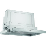 Bosch Serie 4 DFS067A51 afzuigkap Semi-inbouw (uittrekbaar) Metallic, Zilver A 727,7 m³/uur
