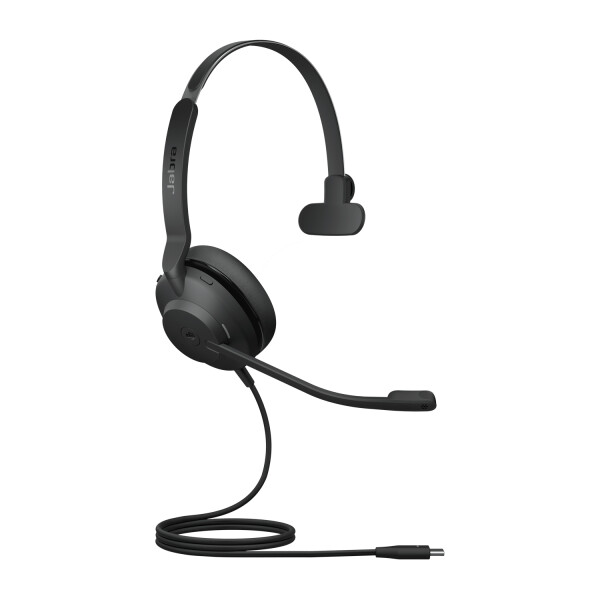 Jabra Evolve2 30 MS | Mono Bedraade On-Ear Headset USB-C | Zwart