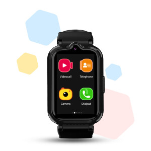Smartwatch voor Kinderen Manta SWK03BK Zwart 1,57"