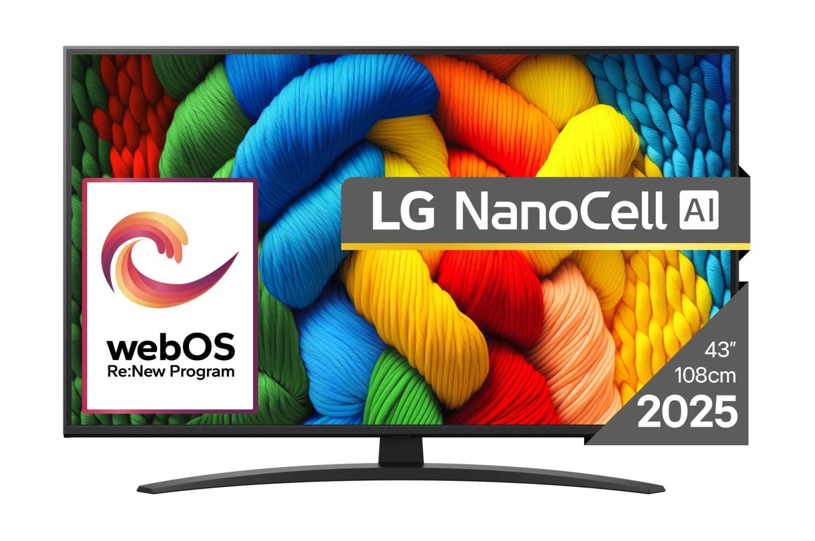 LG NanoCell AI 43NANO81A3A tv 109,2 cm (43") 4K Ultra HD Smart TV Wifi Zwart - Afbeelding 2