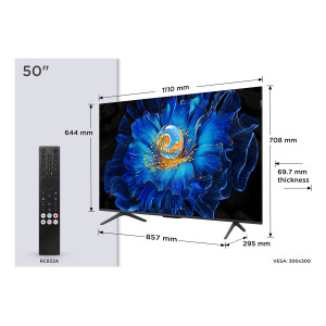 TCL C6KS 50C6KS tv 127 cm (50") 4K Ultra HD Smart TV Wifi Metallic