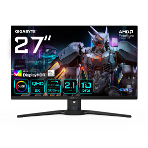 GIGABYTE AORUS FO27Q5P computer monitor 68,6 cm (27") 2560 x 1440 Pixels Quad HD OLED Zwart