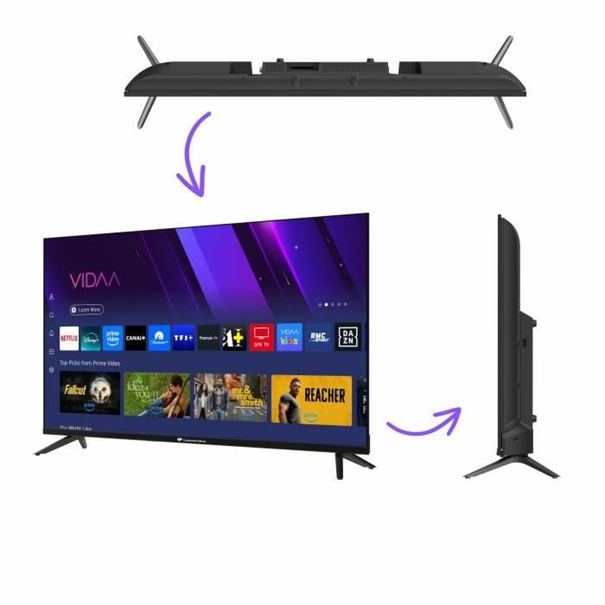 Smart TV Continental Edison CELED40SVFHD25B6 Full HD 40" LED HDR10 HD FullArray - Afbeelding 6