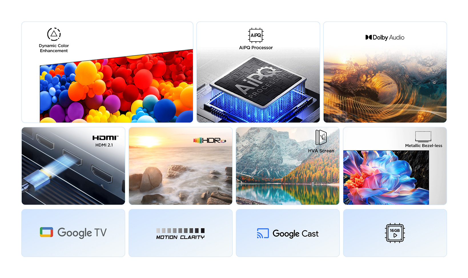 TCL P6K 43P6K tv 109,2 cm (43") 4K Ultra HD Smart TV Wifi Metallic - Afbeelding 14