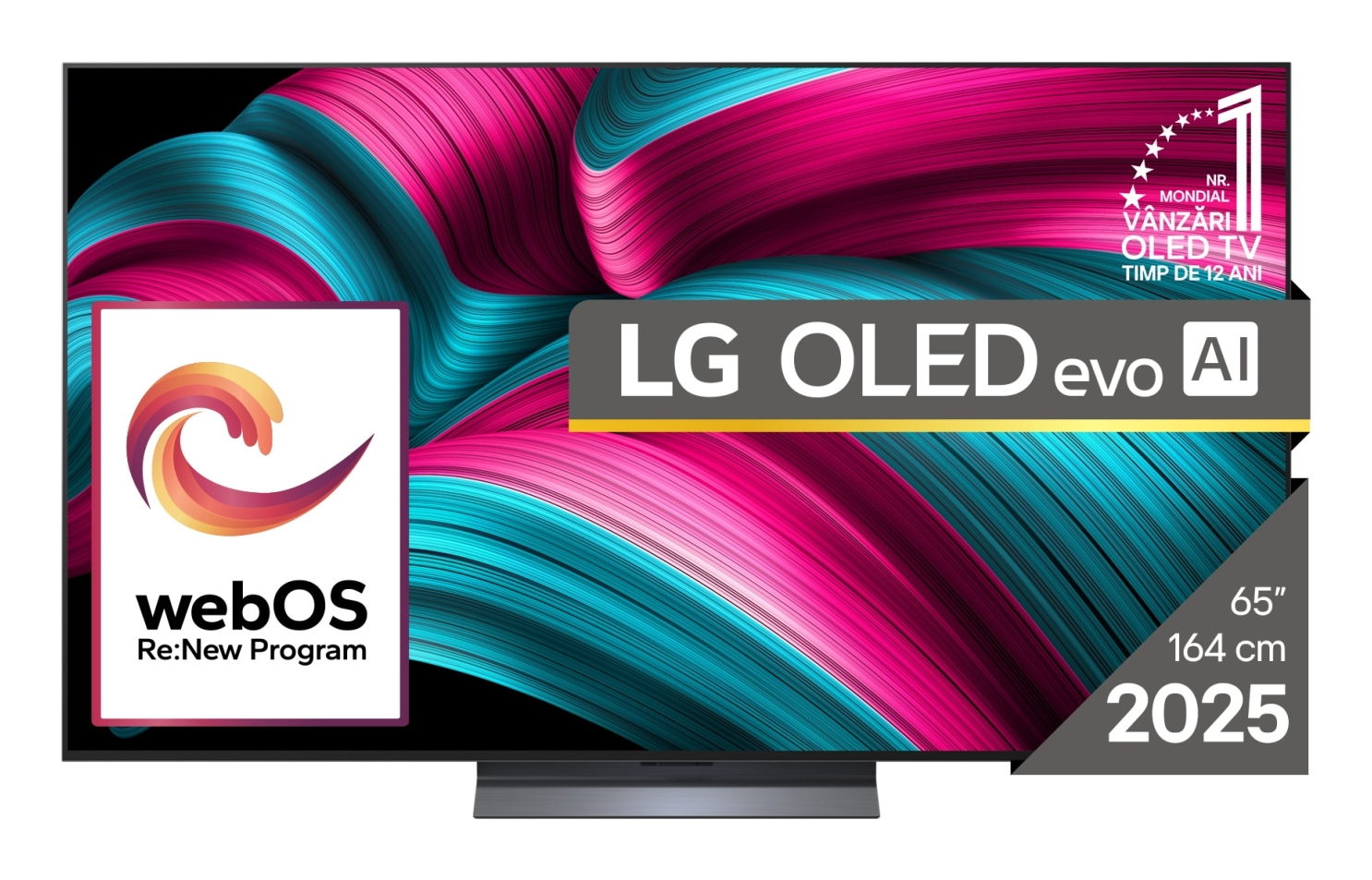 LG OLED evo AI OLED65C51LA tv 165,1 cm (65") 4K Ultra HD Smart TV Wifi Zwart