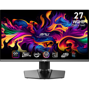 MSI MPG 271QRX QD-OLED computer monitor 67,3 cm (26.5") 2560 x 1440 Pixels Wide Quad HD Zwart