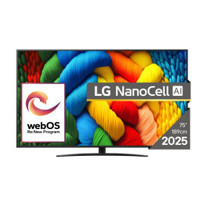 LG NanoCell AI 75NANO81A3A tv 190,5 cm (75") 4K Ultra HD Smart TV Wifi Zwart